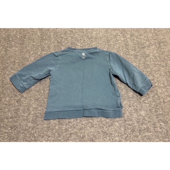 Zara Baby Boy Children's Long Sleeve Sweatshirt Print Blue 9/12 Months - Picture 6 of 7